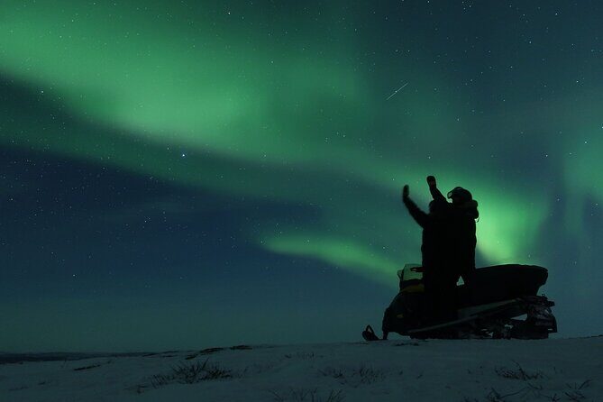 Enjoy the Aurora show on top of the mountain inc tipi dinner - Máttaráhkká Lodge tipi dinner: fire, warmth, and a better photo chance