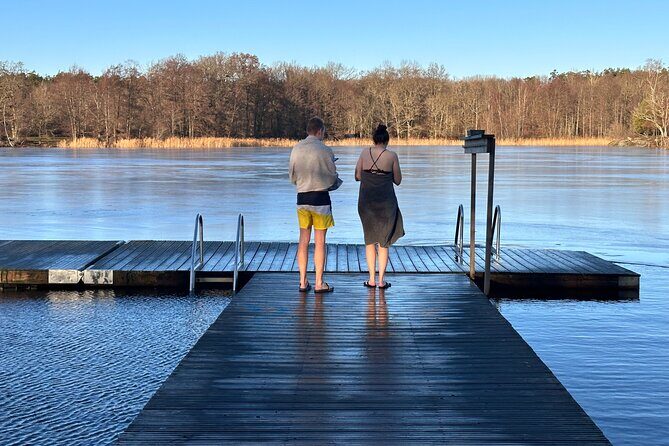 Icebathing and Sauna, Forest Hike and Fireplace Lunch - Private - A Private Swedish Winter Reset Outside Stockholm