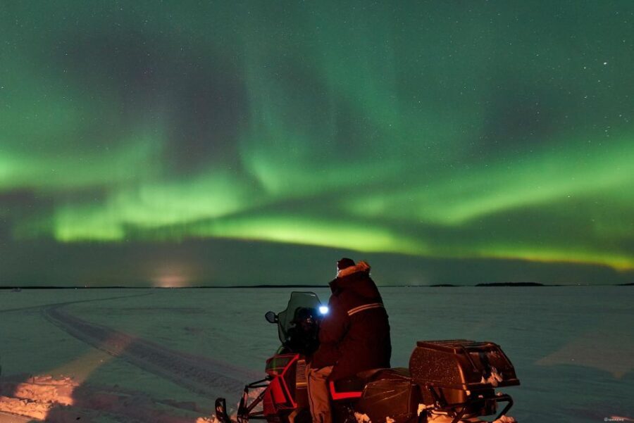 Luleå : Northern lights snowmobile tour - Northern lights expectations: what to do if the sky goes quiet