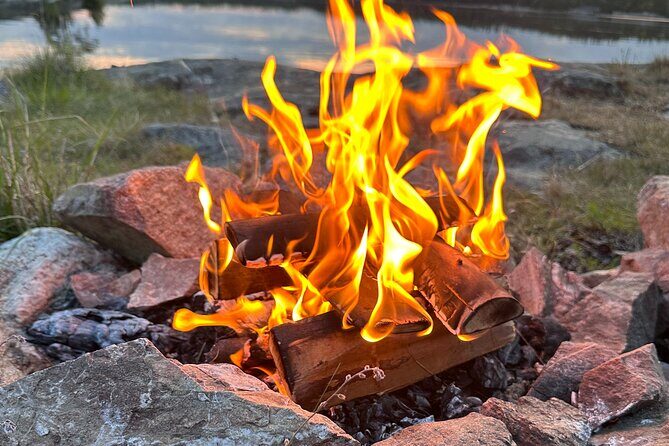 Midnight Sun and Campfire - National Park evening hike Stockholm - Tyresta after hours: why the midnight-sun timing matters