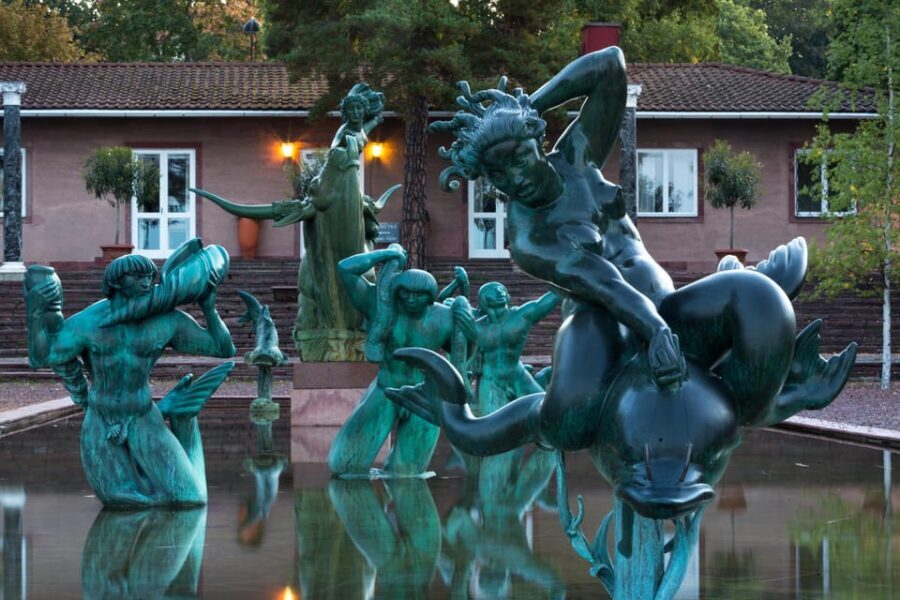 Millesgården Museum: sculpture park and art galllery - Breakfast Tiles, Classical Objects, and the Pompeii-Inspired Gallery