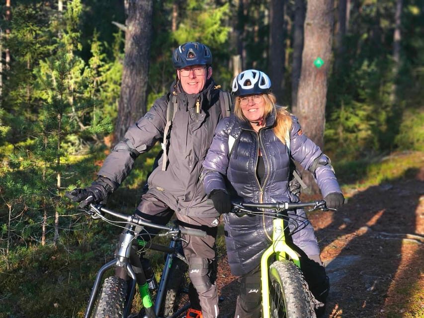 Stockholm: Fat Bike Forest Adventure with Lunch and Sauna - Meeting at Kallhäll (or Birger Jarls Torg) and getting out fast