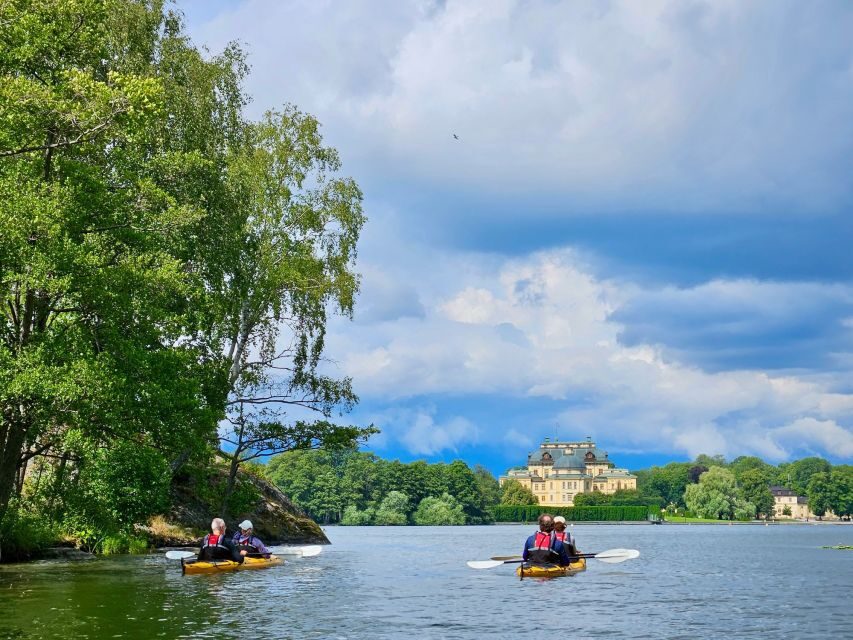 Stockholm: Guided Kayak Tour to Drottningholm Royal Palace - What the tour is like for timing and energy